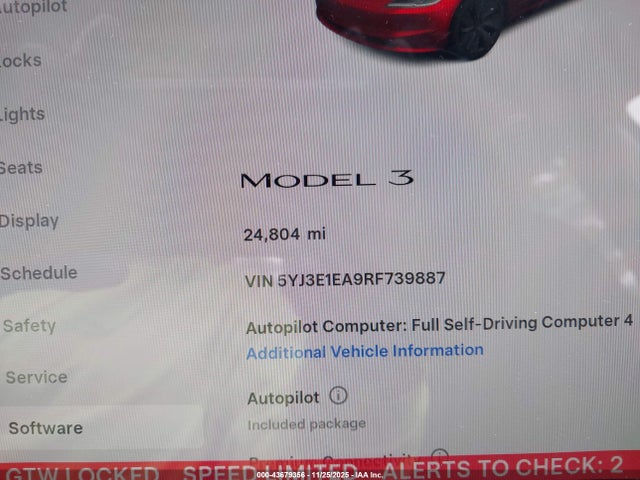2024 TESLA MODEL 3 5YJ3E1EA9RF739887 Photo 6