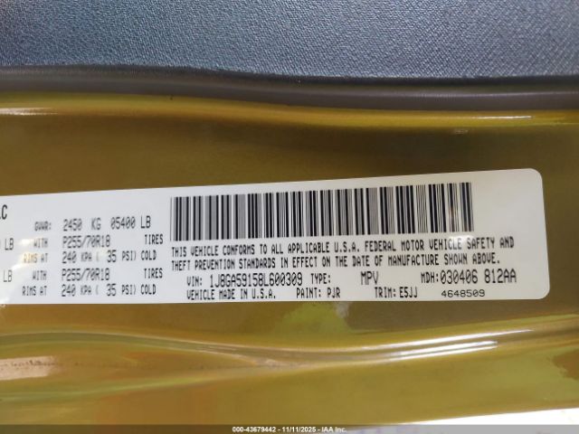 2008 JEEP WRANGLER 1J8GA59158L600309 Photo 8