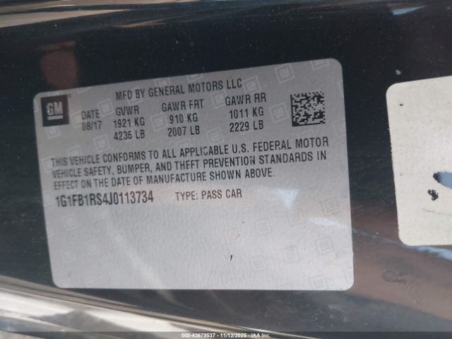 2018 CHEVROLET CAMARO 1G1FB1RS4J0113734 Photo 8