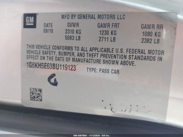 2011 CADILLAC DTS 1G6KH5E63BU119123 Photo 8