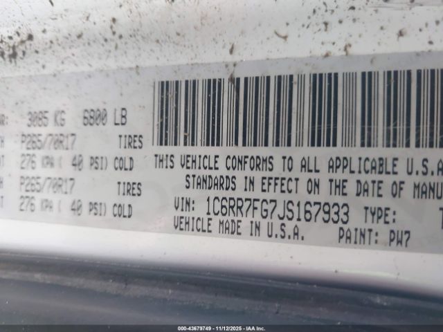 2018 RAM 1500 1C6RR7FG7JS167933 Photo 8