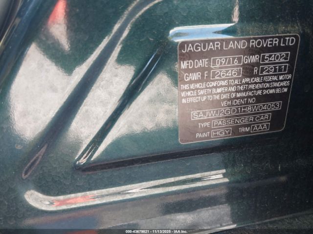 2017 JAGUAR XJ SAJWJ2GD1H8W04053 Photo 8