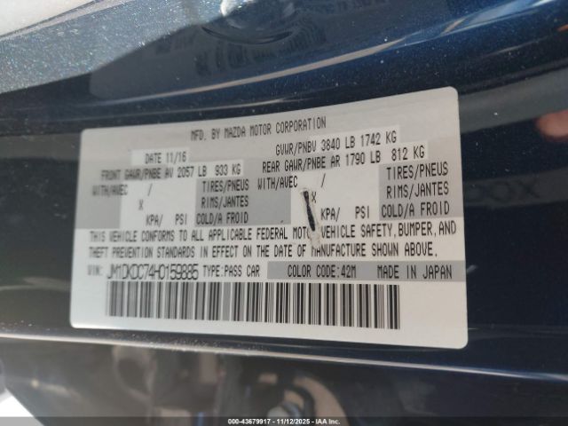 2017 MAZDA CX-3 JM1DKDC74H0159885 Photo 8