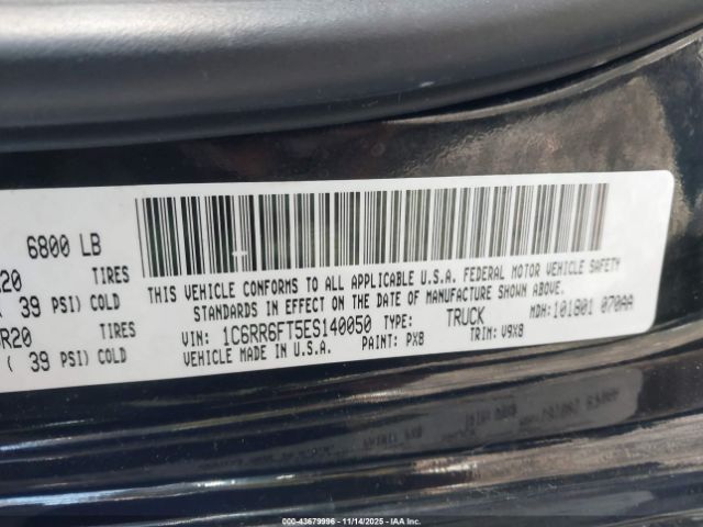 2014 RAM 1500 1C6RR6FT5ES140050 Photo 8