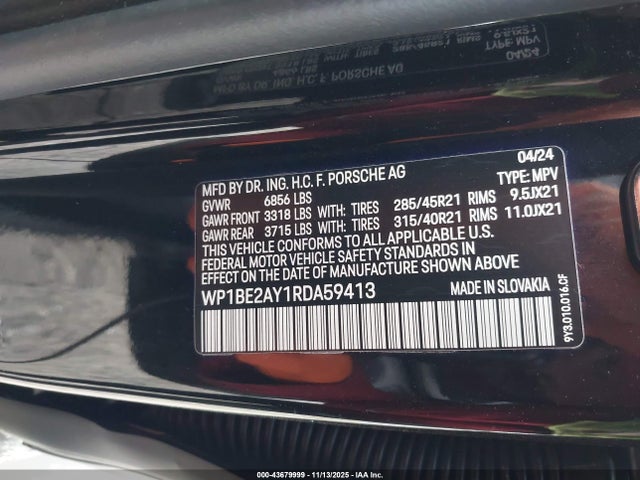 2024 PORSCHE CAYENNE E-HYBRID COUPE WP1BE2AY1RDA59413 Photo 8