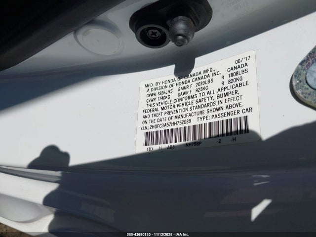 Honda CIVIC SI 2017 2HGFC3A57HH752039 Image 9