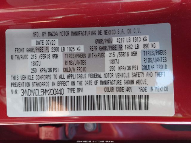 2021 MAZDA CX-30 3MVDMADL5MM200440 Photo 8