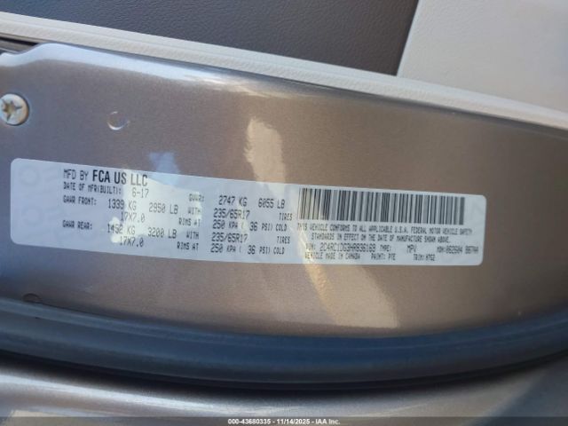 2017 CHRYSLER PACIFICA 2C4RC1DG3HR836169 Photo 8