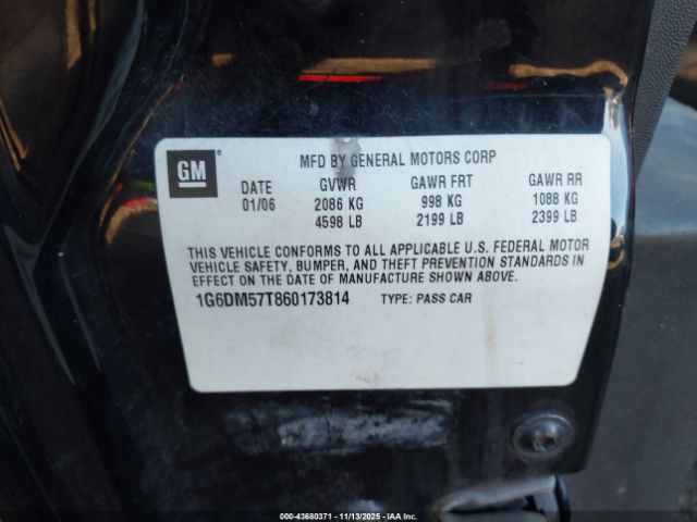 2006 CADILLAC CTS 1G6DM57T860173814 Photo 8