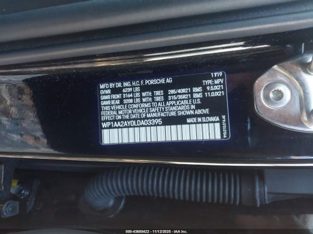 2020 PORSCHE CAYENNE WP1AA2AY0LDA03395 Photo 8