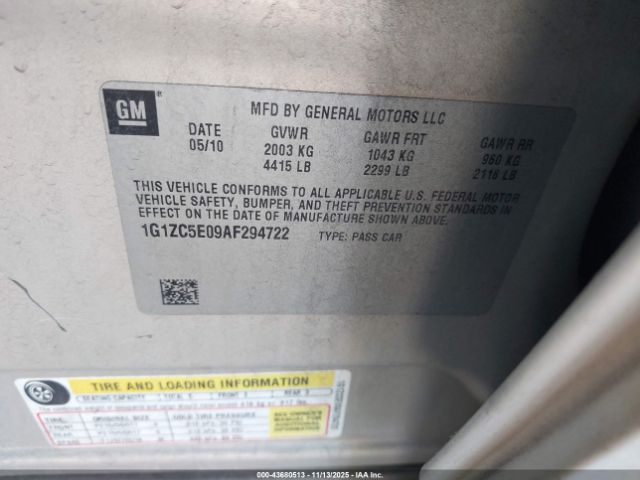 2010 CHEVROLET MALIBU 1G1ZC5E09AF294722 Photo 8