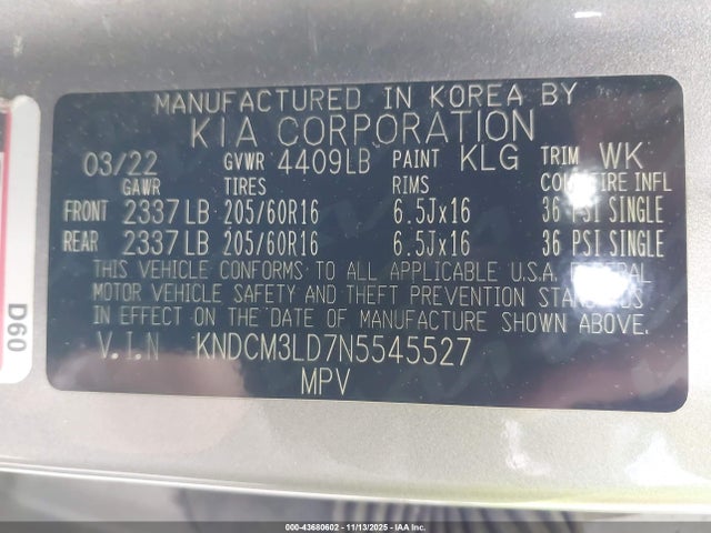 2022 KIA NIRO PLUG-IN HYBRID KNDCM3LD7N5545527 Photo 8