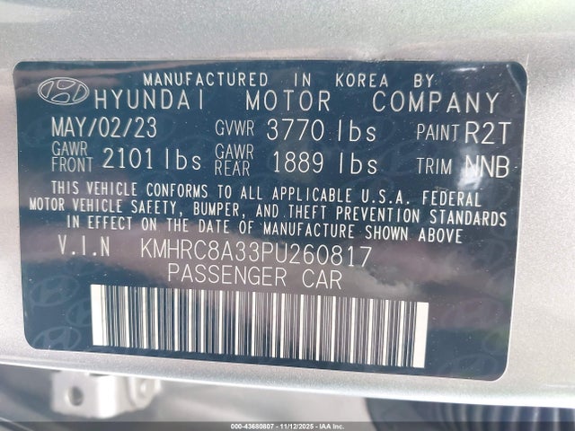 Hyundai Venue Sel 2023 KMHRC8A33PU260817 Image 9