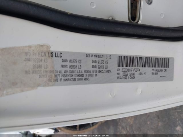 2015 DODGE CHARGER 2C3CDXBG5FH752774 Photo 8