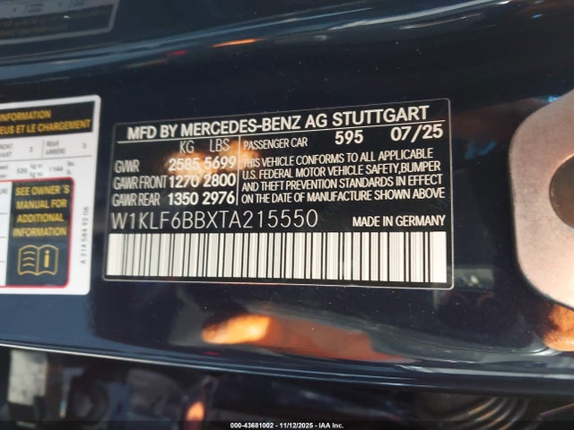 Mercedes-Benz E 450 4matic 2026 W1KLF6BBXTA215550 Image 9