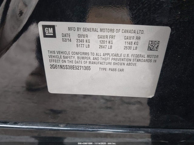 2014 CADILLAC XTS 2G61N5S38E9271365 Photo 8