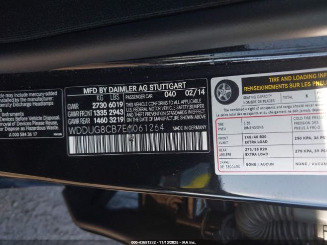 2014 MERCEDES-BENZ S 550 WDDUG8CB7EA061264 Photo 8