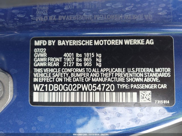 2023 TOYOTA GR SUPRA WZ1DB0G02PW054720 Photo 8