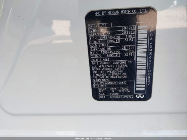 2019 INFINITI QX50 3PCAJ5M36KF100837 Photo 8