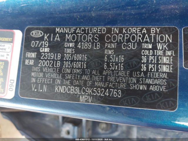 2019 KIA NIRO KNDCB3LC9K5324763 Photo 8