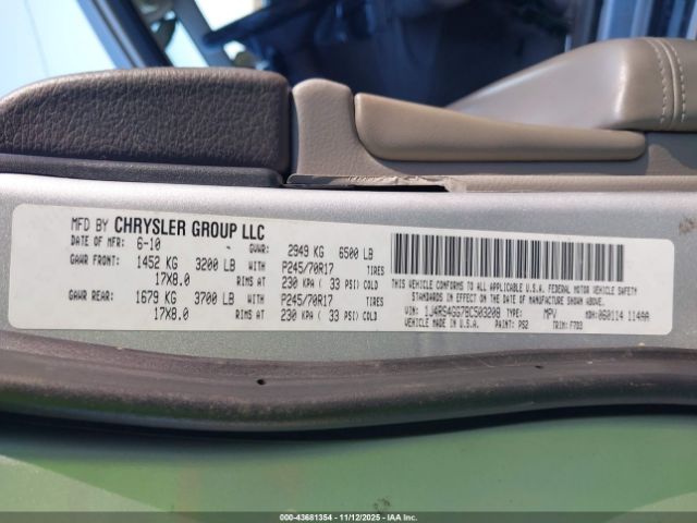 2011 JEEP GRAND CHEROKEE 1J4RS4GG7BC503208 Photo 8