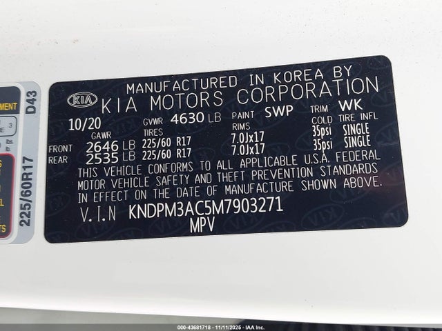 KIA Sportage Lx 2021 KNDPM3AC5M7903271 Image 9