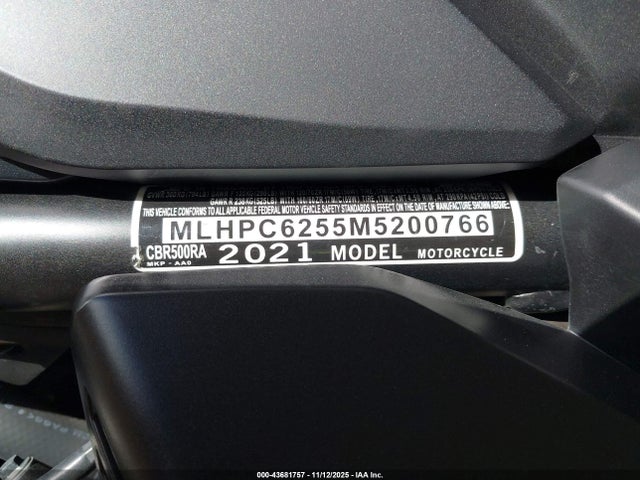 Honda Cbr500 Ra 2021 MLHPC6255M5200766 Image 10