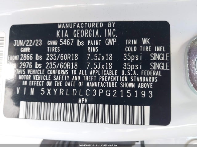 KIA Sorento X-line S 2023 5XYRLDLC3PG215193 Image 9