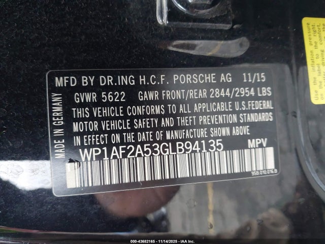 2016 PORSCHE MACAN WP1AF2A53GLB94135 Photo 8