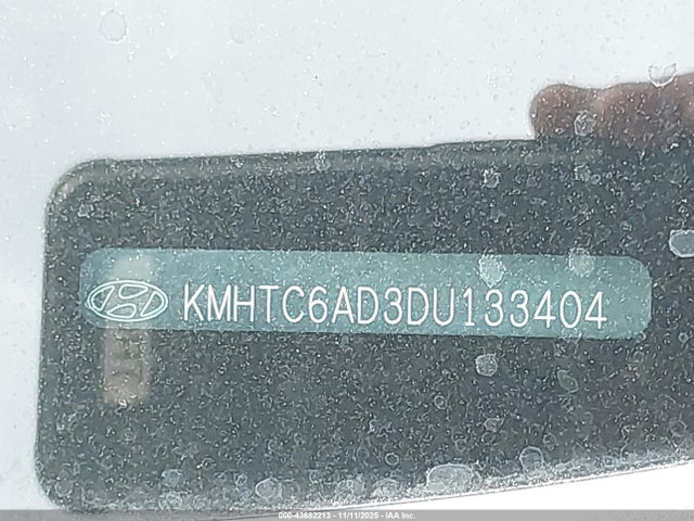 2013 Hyundai Veloster Base W/black მანქანა იყიდება აუქციონზე, vin: KMHTC6AD3DU133404, აუქციონის ნომერი: 43682213