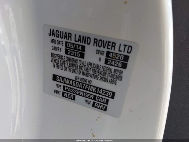 2015 JAGUAR F-TYPE SAJWA6DA7FMK14239 Photo 8