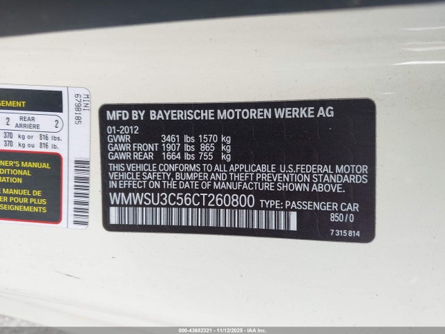 2012 MINI COOPER WMWSU3C56CT260800 Photo 8