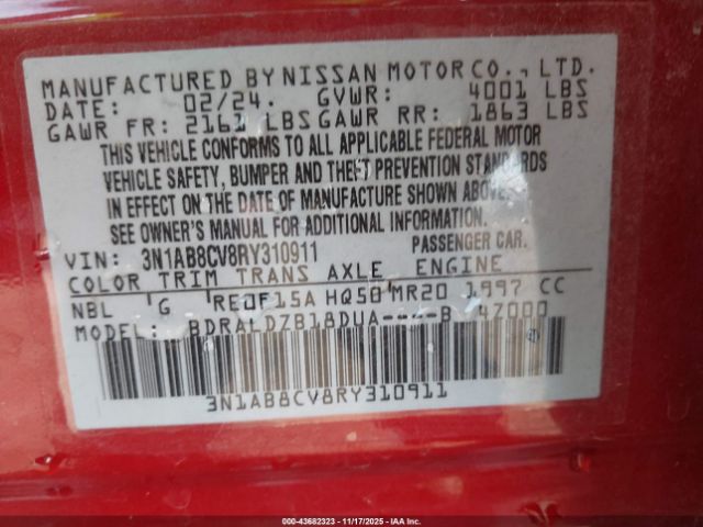 2024 NISSAN SENTRA 3N1AB8CV8RY310911 Photo 8