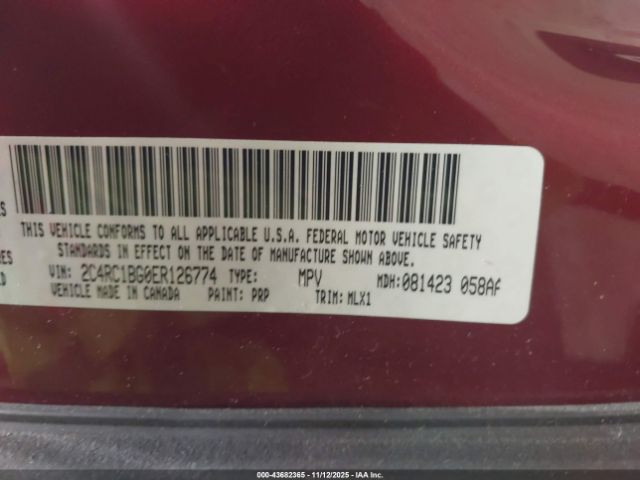 2014 CHRYSLER TOWN & COUNTRY 2C4RC1BG0ER126774 Photo 8