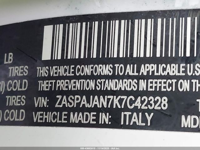 2019 ALFA ROMEO STELVIO ZASPAJAN7K7C42328 Photo 8