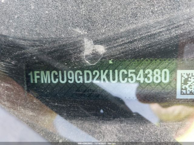 2019 FORD ESCAPE 1FMCU9GD2KUC54380 Photo 8