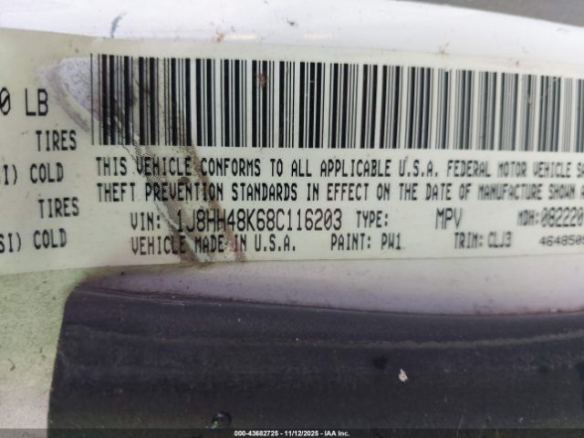 2008 JEEP COMMANDER 1J8HH48K68C116203 Photo 8