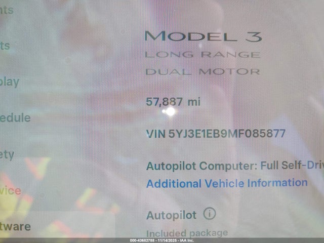 2021 TESLA MODEL 3 5YJ3E1EB9MF085877 Photo 6