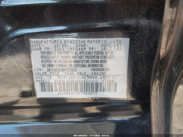 2021 NISSAN SENTRA 3N1AB8DV3MY223893 Photo 8