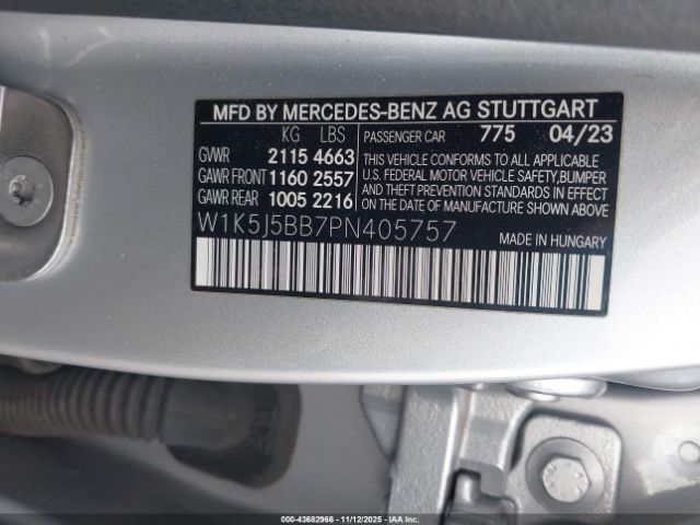 2023 MERCEDES-BENZ AMG CLA 35 W1K5J5BB7PN405757 Photo 8