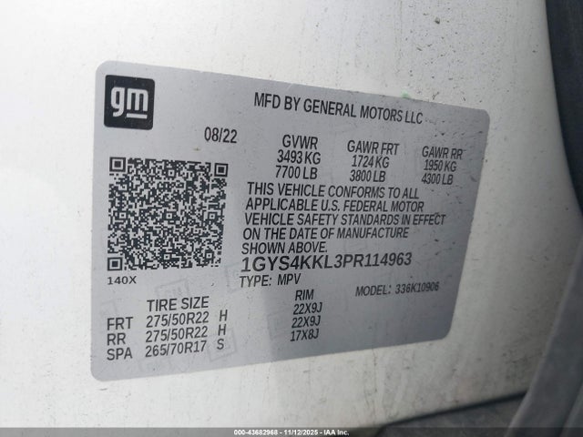 2023 CADILLAC ESCALADE ESV 1GYS4KKL3PR114963 Photo 8