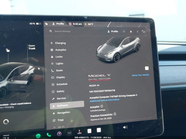 2022 TESLA MODEL Y 7SAYGDEF7NF554716 Photo 6