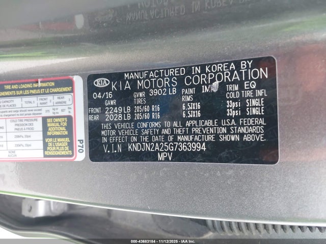KNDJN2A25G7363994 KIA Soul