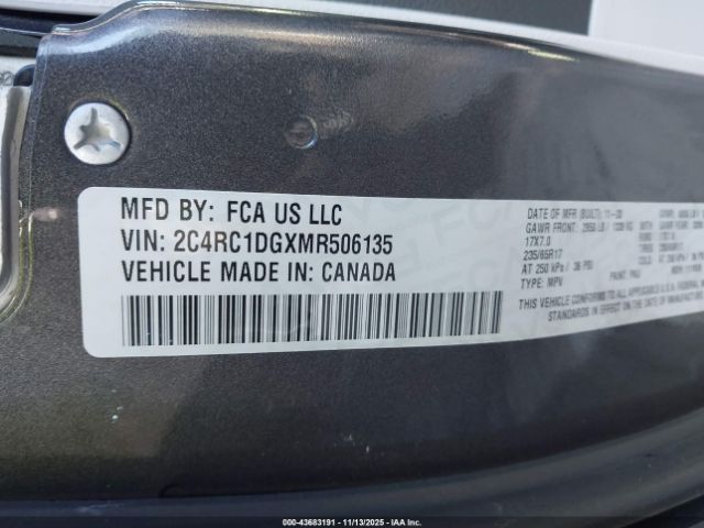 2021 CHRYSLER VOYAGER 2C4RC1DGXMR506135 Photo 8