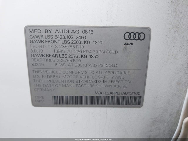 2017 AUDI Q5 WA1L2AFP6HA013160 Photo 8