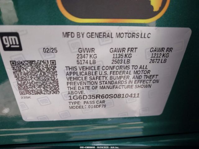 2025 CADILLAC CT5-V 1G6D35R60S0810411 Photo 8