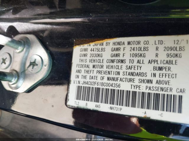 2011 ACURA TSX JH4CU2F61BC004356 Photo 8