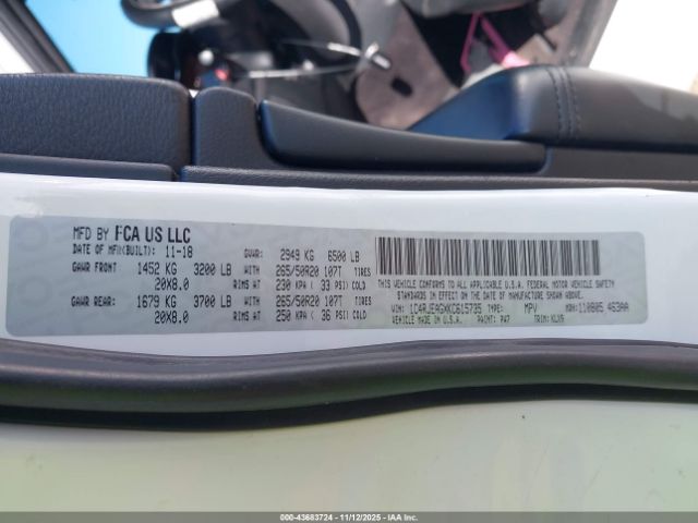 2019 JEEP GRAND CHEROKEE 1C4RJEAGXKC615735 Photo 8