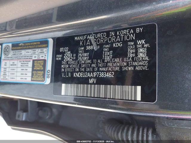 2023 Kia Seltos S მანქანა იყიდება აუქციონზე, vin: KNDEU2AA1P7383462, აუქციონის ნომერი: 43683752