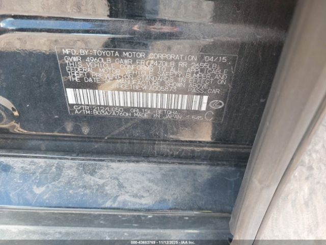 2015 LEXUS GS 350 JTHCE1BL9FA005873 Photo 8